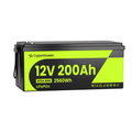 CyperOcean 12V 200Ah LiFePO4 Battery with 200A BMS & Low-Temp Cutoff | Deep Cycle Lithium Battery